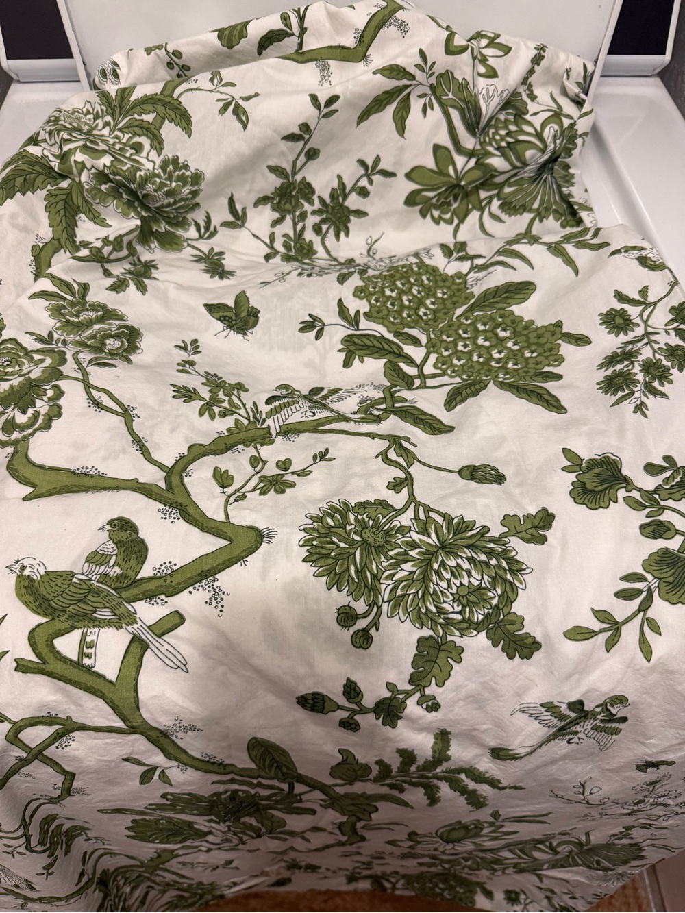 Ballard Designs full/queen duvet Jardin Toile